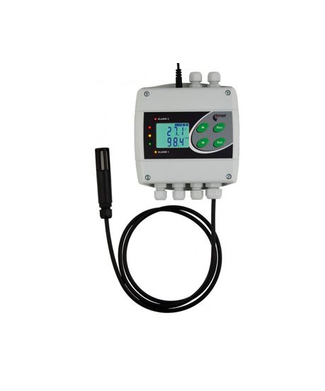 H3531P dew-point transmitter for compressed air measurements with Ethernet connection and COMET relays for compressed air measurements with Ethernet