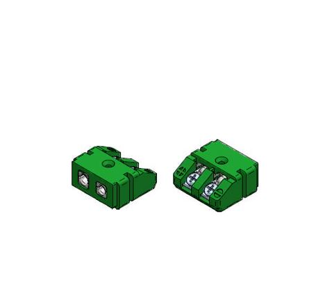 KS2_200_2P1 Standard recessed panel connector for thermocouples