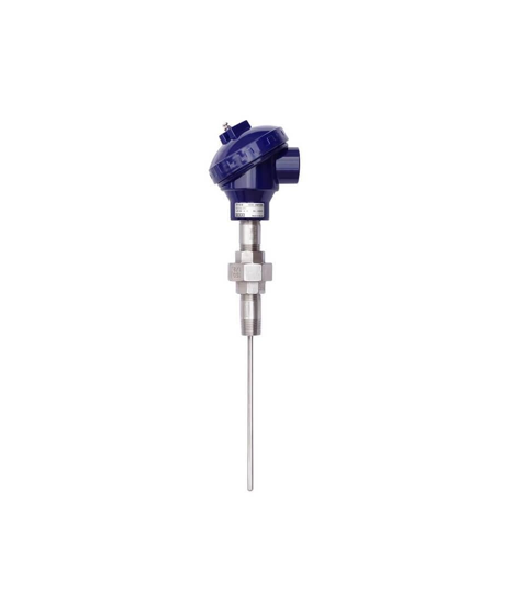 TR10-B_2 Resistive temperature sensors (RTDs) with connection head and process connector are designed and adapted to existing thermowell housings.