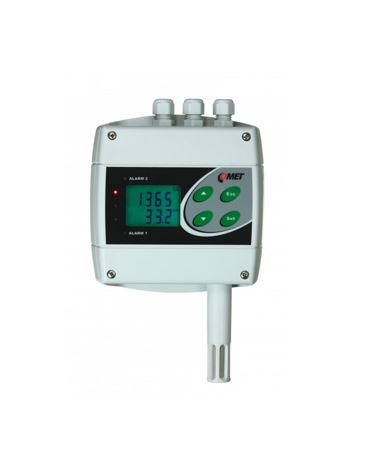 H6020 regulator temperature, vlage in CO2 z dvema relejnima izhodoma COMET pretvornik temperature, vlage in CO2