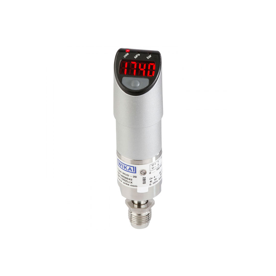 WUD-20 The WUD-20 ultra high purity pressure transducer from WIKA is a device that detects pressure and converts it into an electrical signal, where the quantity depends on the pressure or the fluid.
