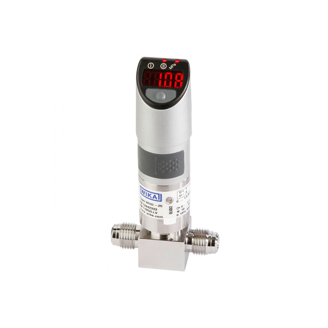 WUD-25 The WUD-25 ultra high purity pressure transducer from WIKA is a device that detects pressure and converts it into an electrical signal, where the quantity depends on the pressure or the fluid.