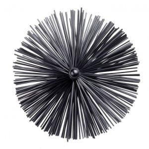 Brush for cleaning flues, chimneys, ventilation systems