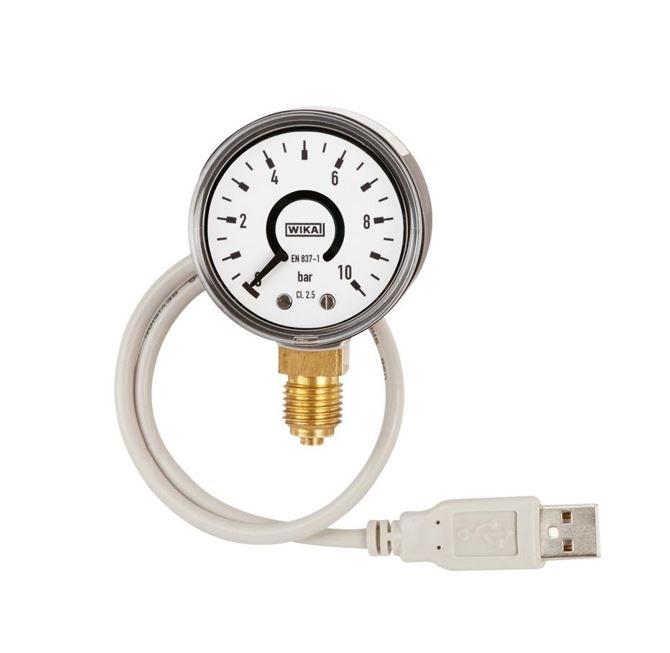 PGT10 USB The PGT10 USB Bourdon pressure gauge with WIKA output signal is used for pressure measurement of gaseous and liquid media.