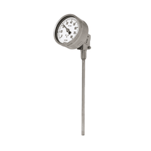 S73 gas thermometer manufactured according to EN 13190. For manufacturing industries. ATEX, -200 °C ... +700 °C, stainless steel.