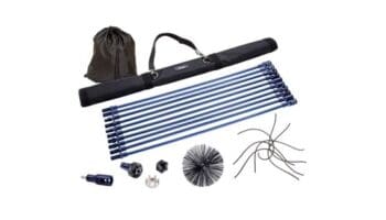 Equipment for cleaning chimneys, ventilation systems, etc.