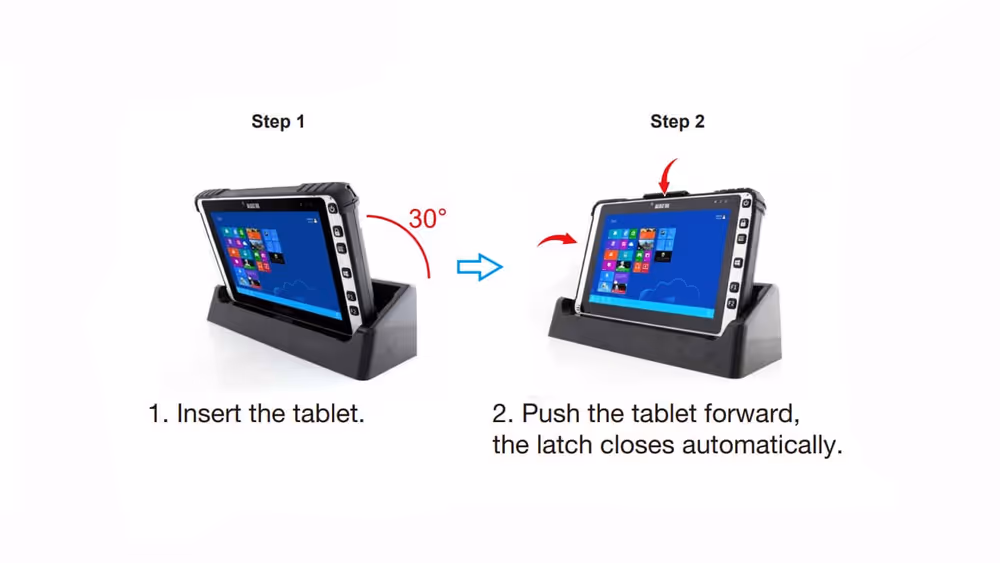 handheld-algiz-8x-desktop-cradle-how-to-1 ALGIZ 8X namizna postaja-desktop dock za postavitev ALGIZ 8X