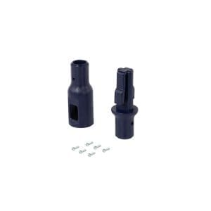Set za popravilo SNAP & SWEEP® Wöhler vključuje zaključni del konektorja, začetni del konektorja in vijake s ploščato glavo Ø 2,5 x 10 mm (6 kosov).